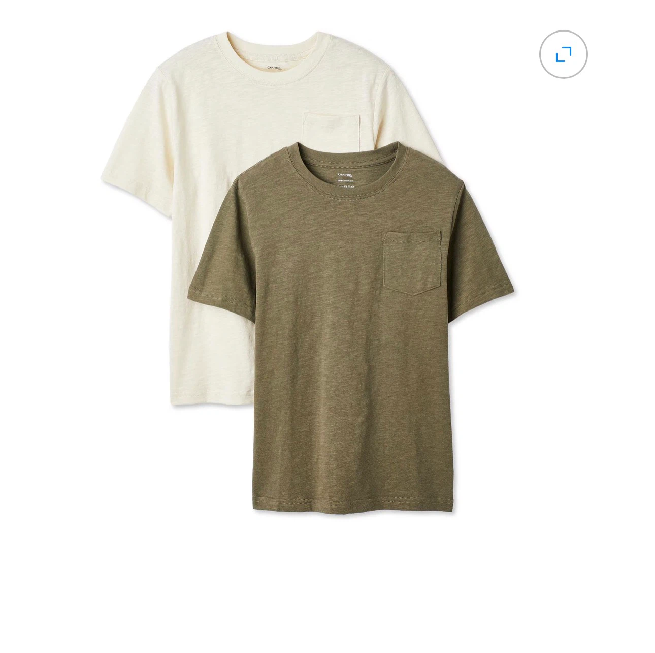 George boys Pocket T-Shirts, 2-Pack