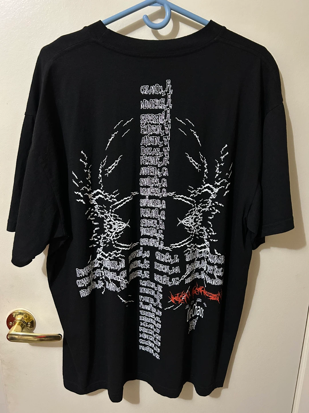Ken Carson Chaos Tour 2024 Merch Shirt - Size XXL (2XL) - photo 2