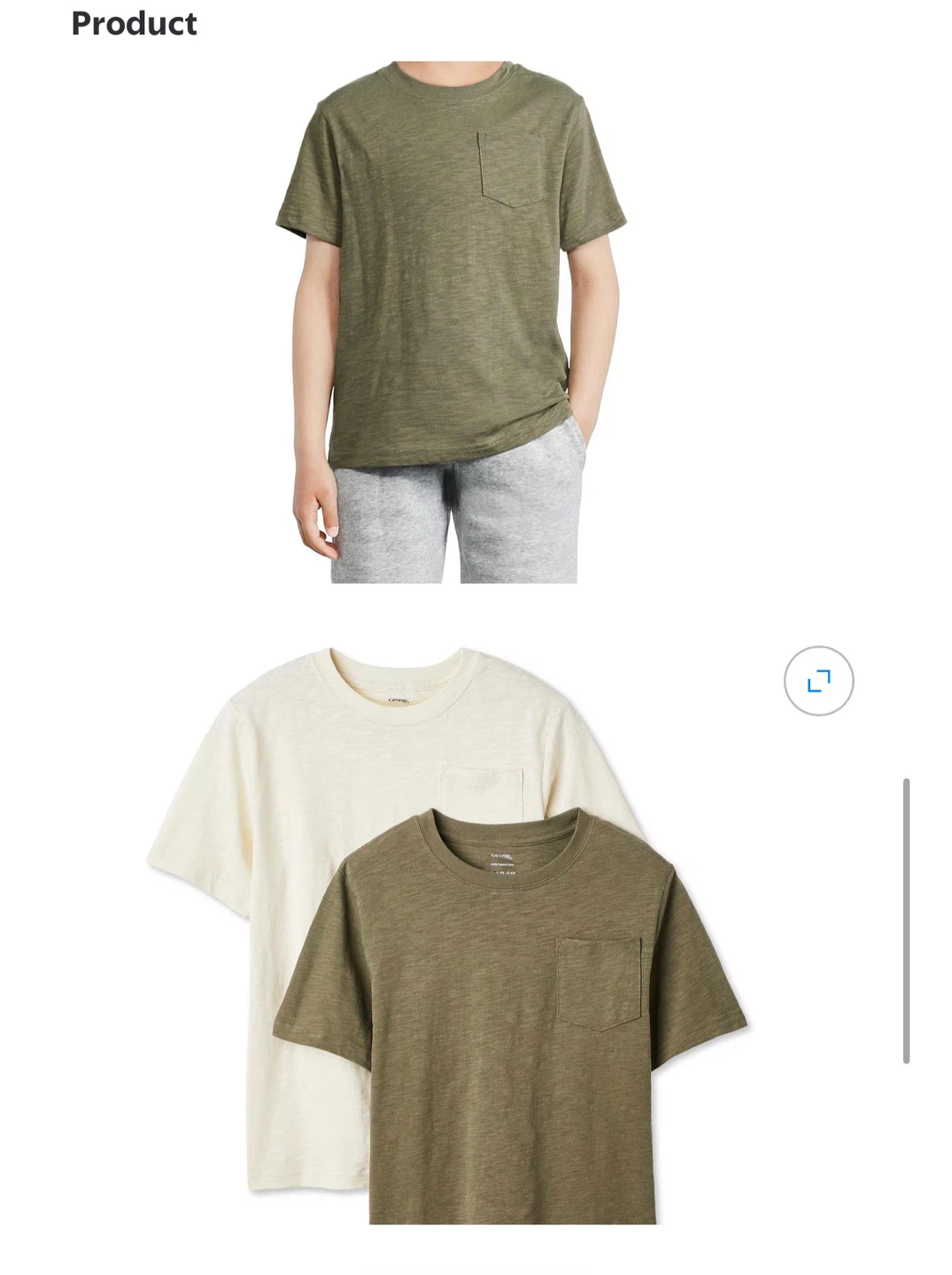 George boys Pocket T-Shirts, 2-Pack - photo 3