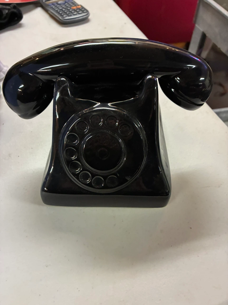 Vintage Style Ceramic Telephone Coin Bank - photo 2