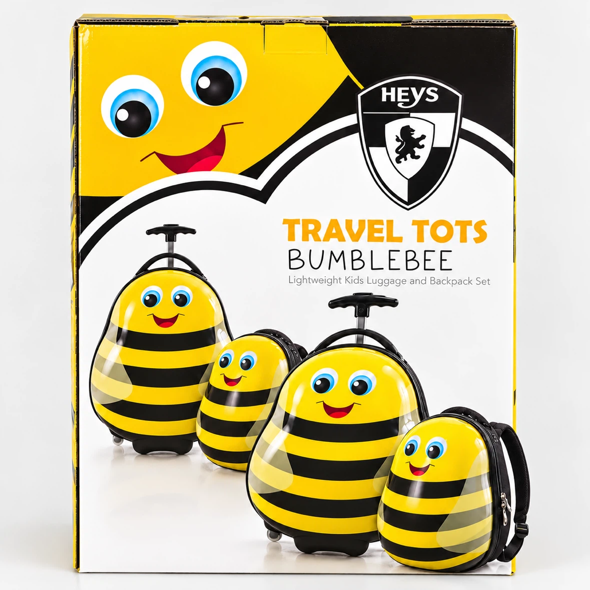Heys Travel Tots Bumblebee Luggage and Backpack Set