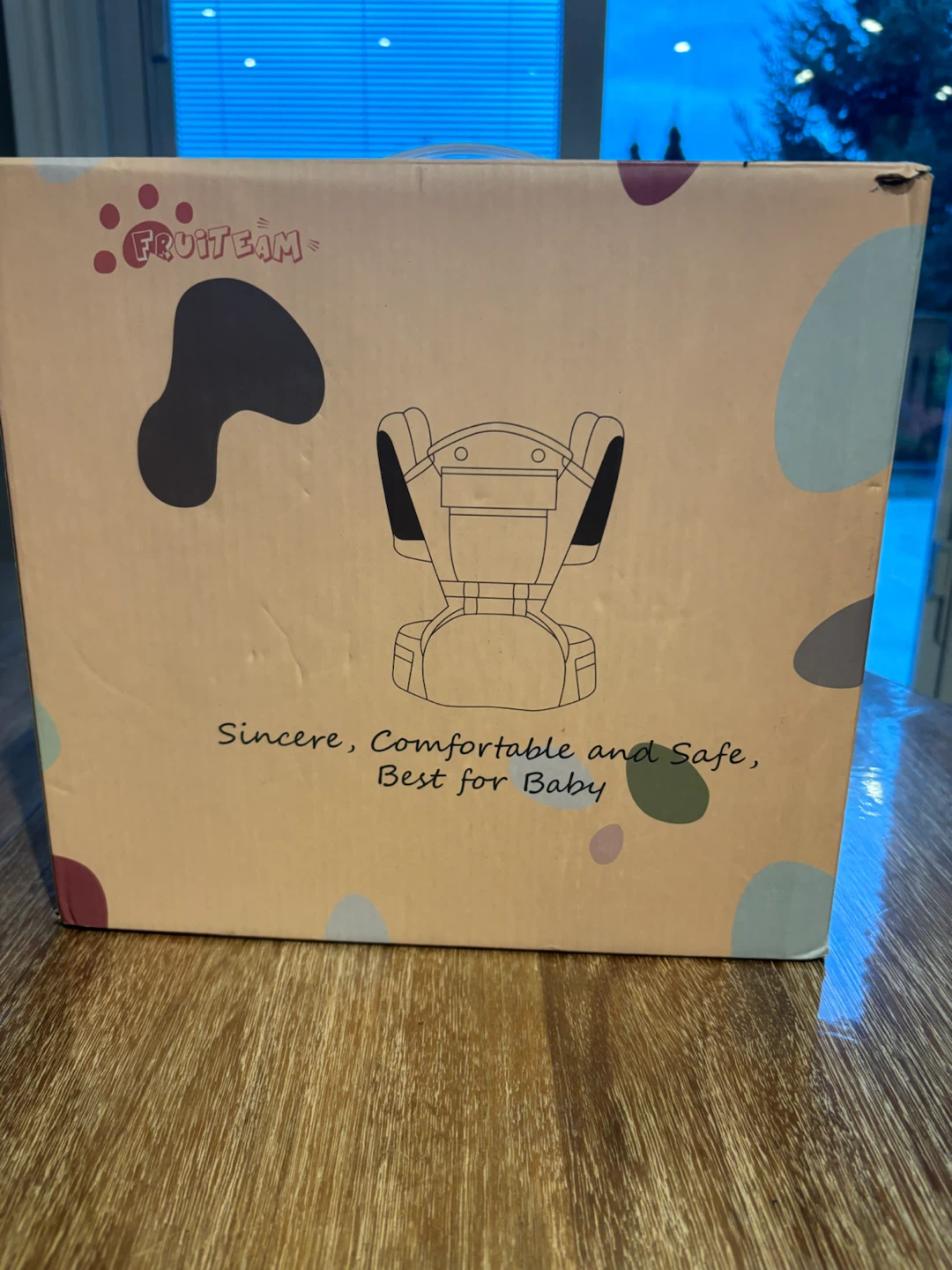 BNIB Fruiteam Baby Carrier Grey