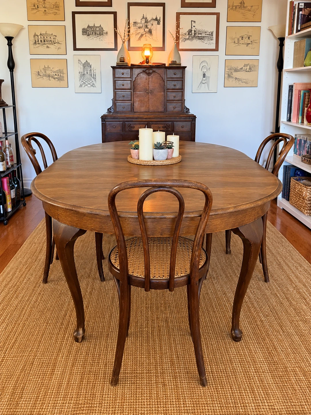 Vintage Thonet-Style Bentwood & Cane Chairs | Set of 4 - photo 4