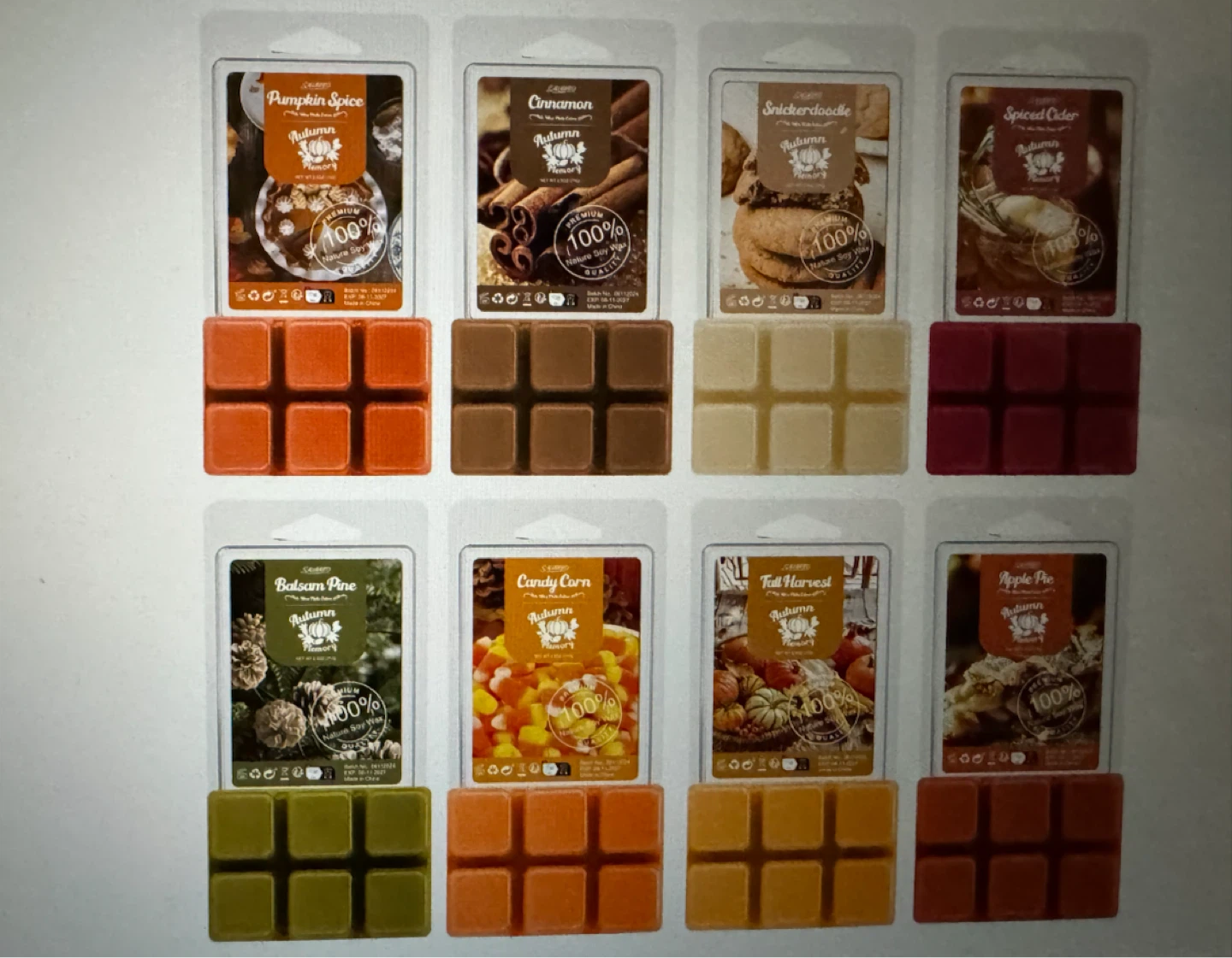 Autumn Memory Soy Wax Melts - 8 Assorted Scents - photo 4
