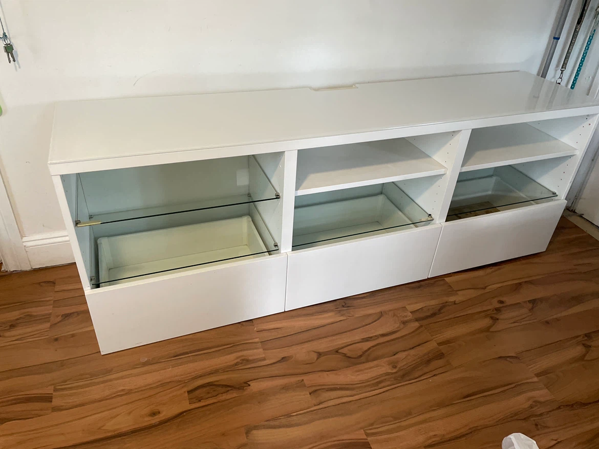 IKEA Besta White TV Unit