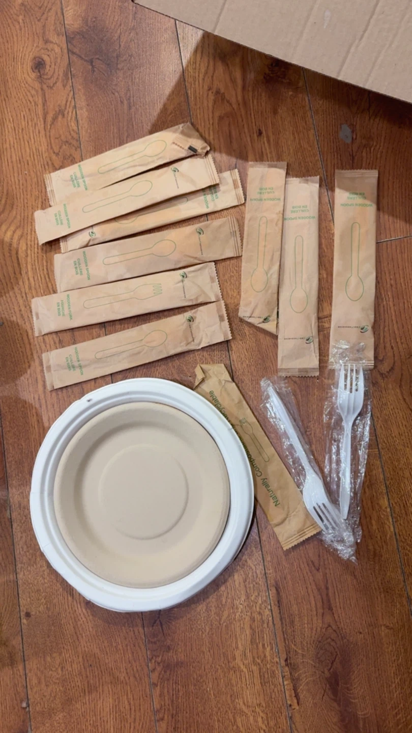 Assorted Disposable Cutlery and Plates