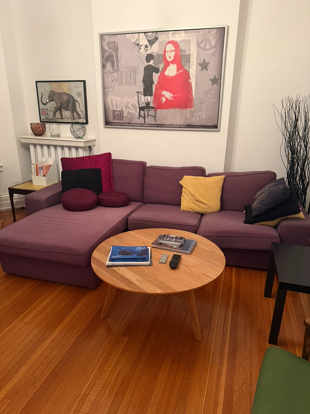 Purple Kivik IKEA Sofa