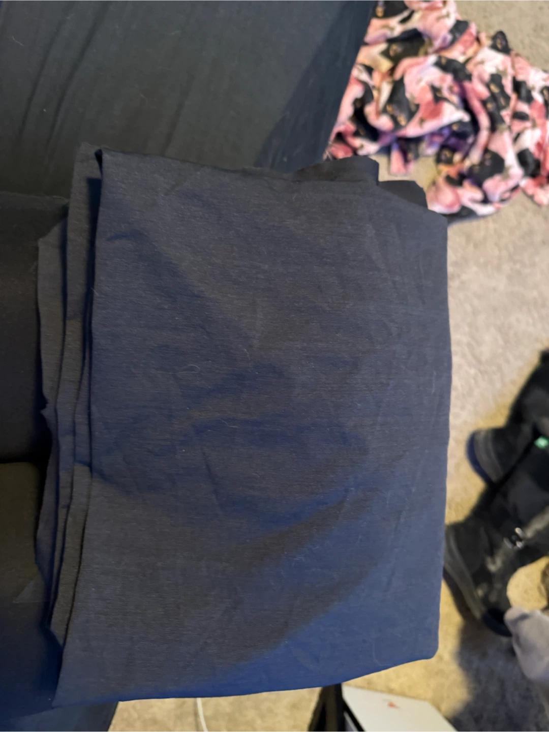 A lot of black fabric