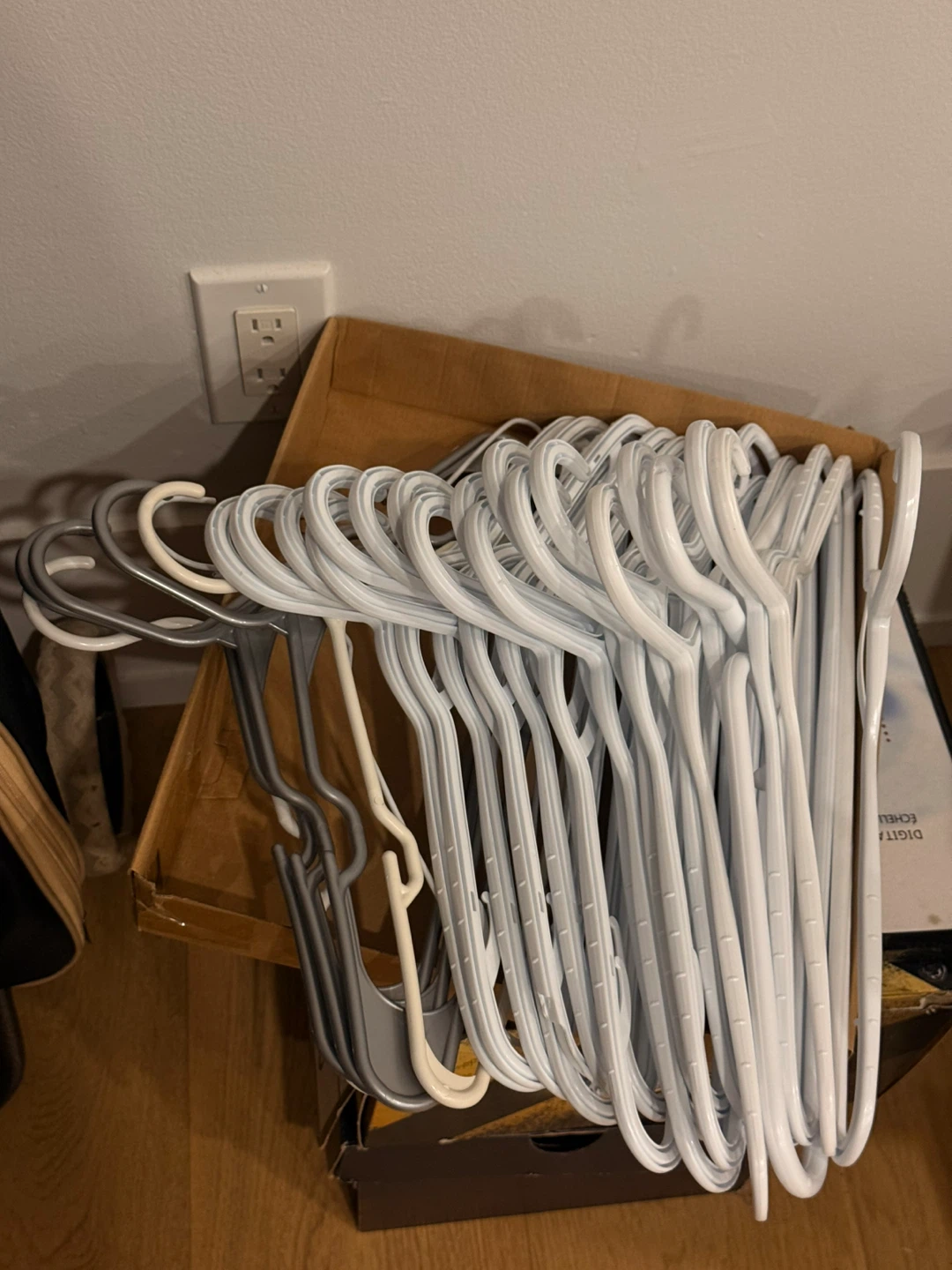 Assorted Plastic Clothes Hangers