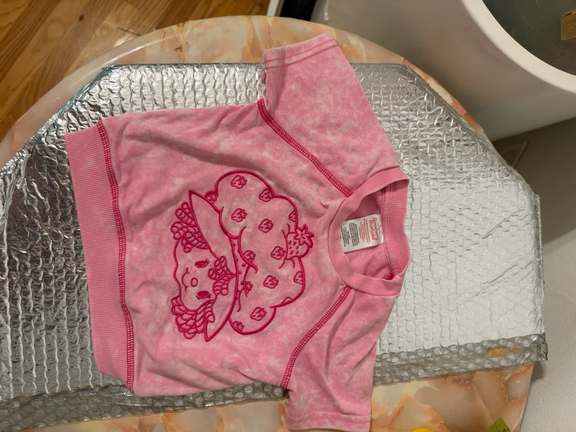 Strawberry Shortcake Pink Tie-Dye Shirt 2T - photo 2