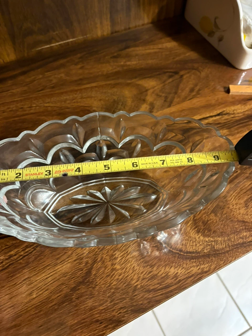Vintage Pressed Glass Decorative Bowl - photo 3