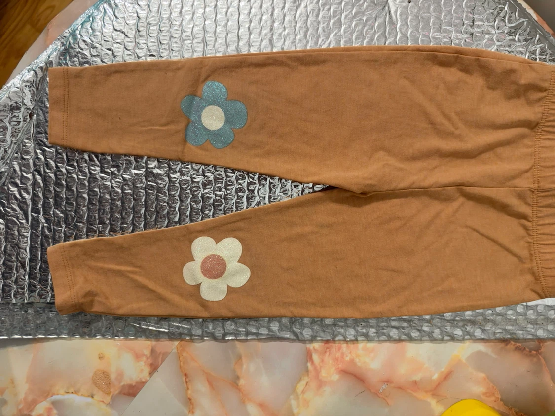 Laughing Llama Flower Toddler Leggings