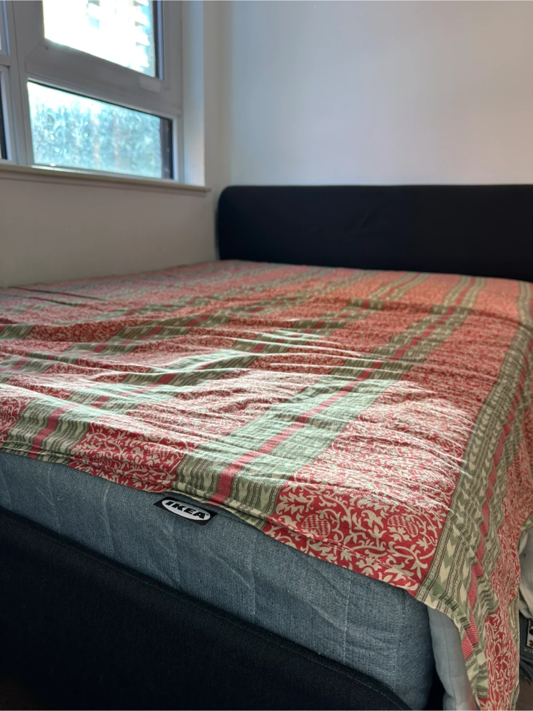 IKEA Bed with Black Headboard - photo 2