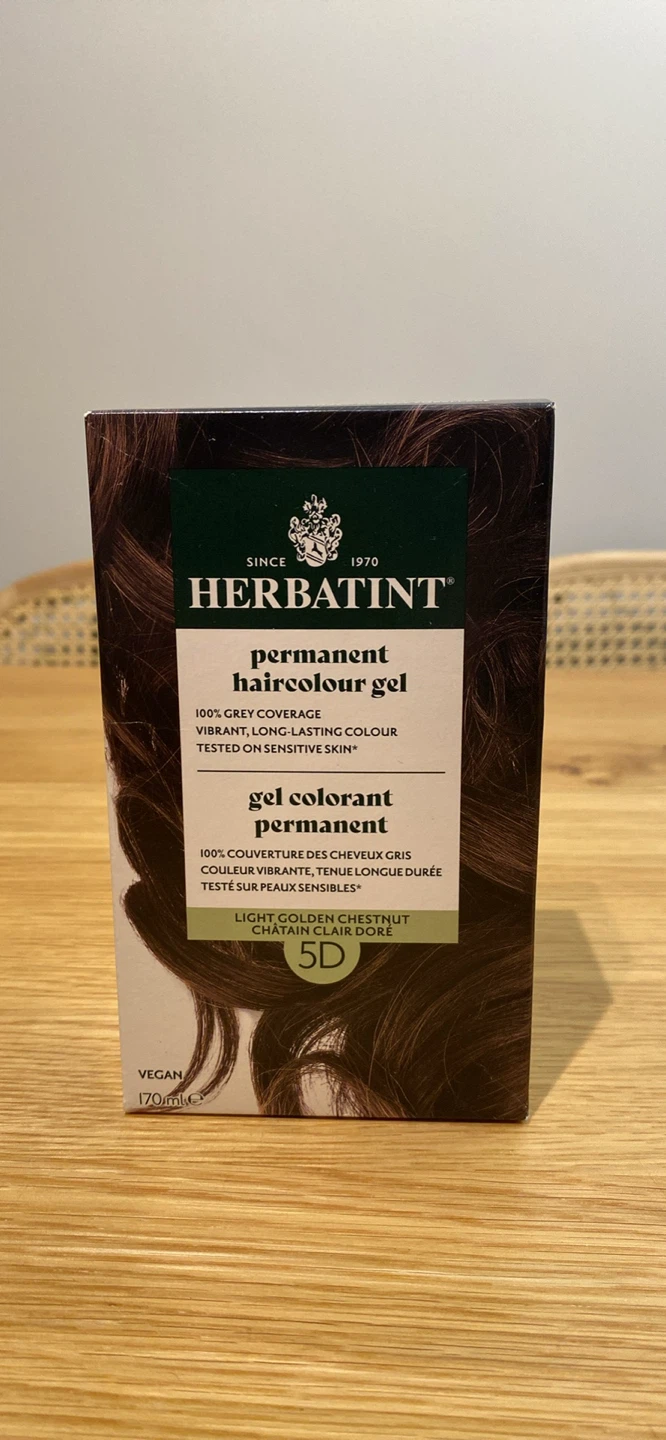 Herbatint Permanent Haircolour Gel 5D Light Golden Chestnut