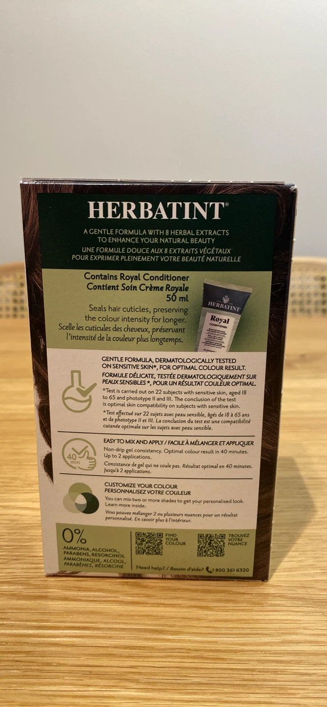 Herbatint Permanent Haircolour Gel 5D Light Golden Chestnut - photo 2