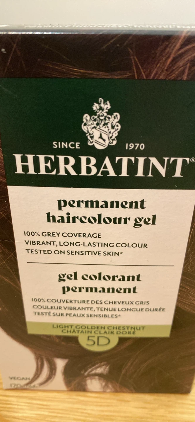 Herbatint Permanent Haircolour Gel 5D Light Golden Chestnut - photo 5
