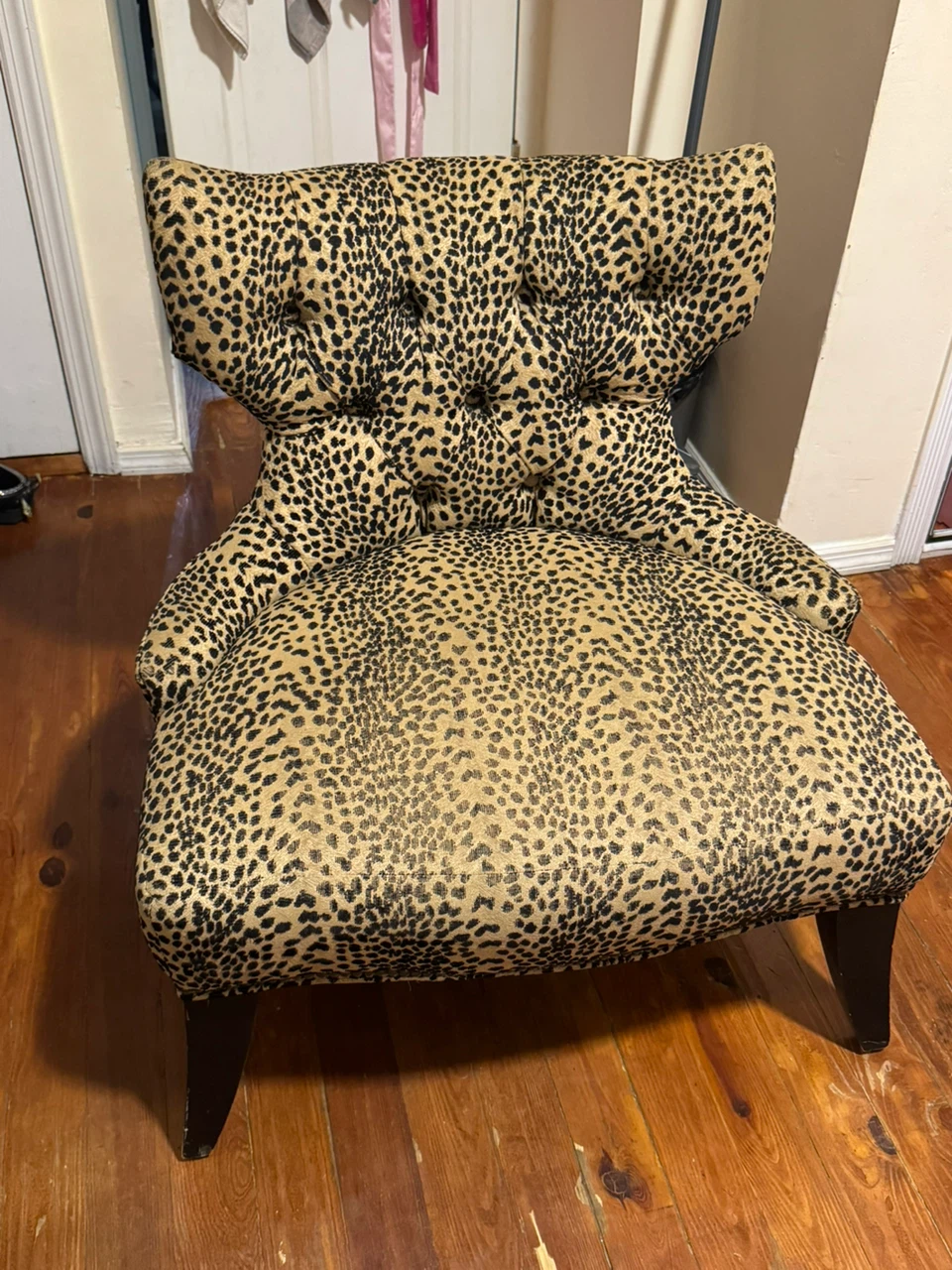 Leopard Print Accent Chair