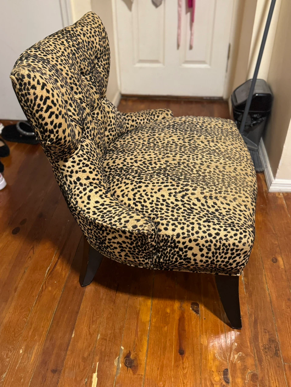 Leopard Print Accent Chair - photo 4
