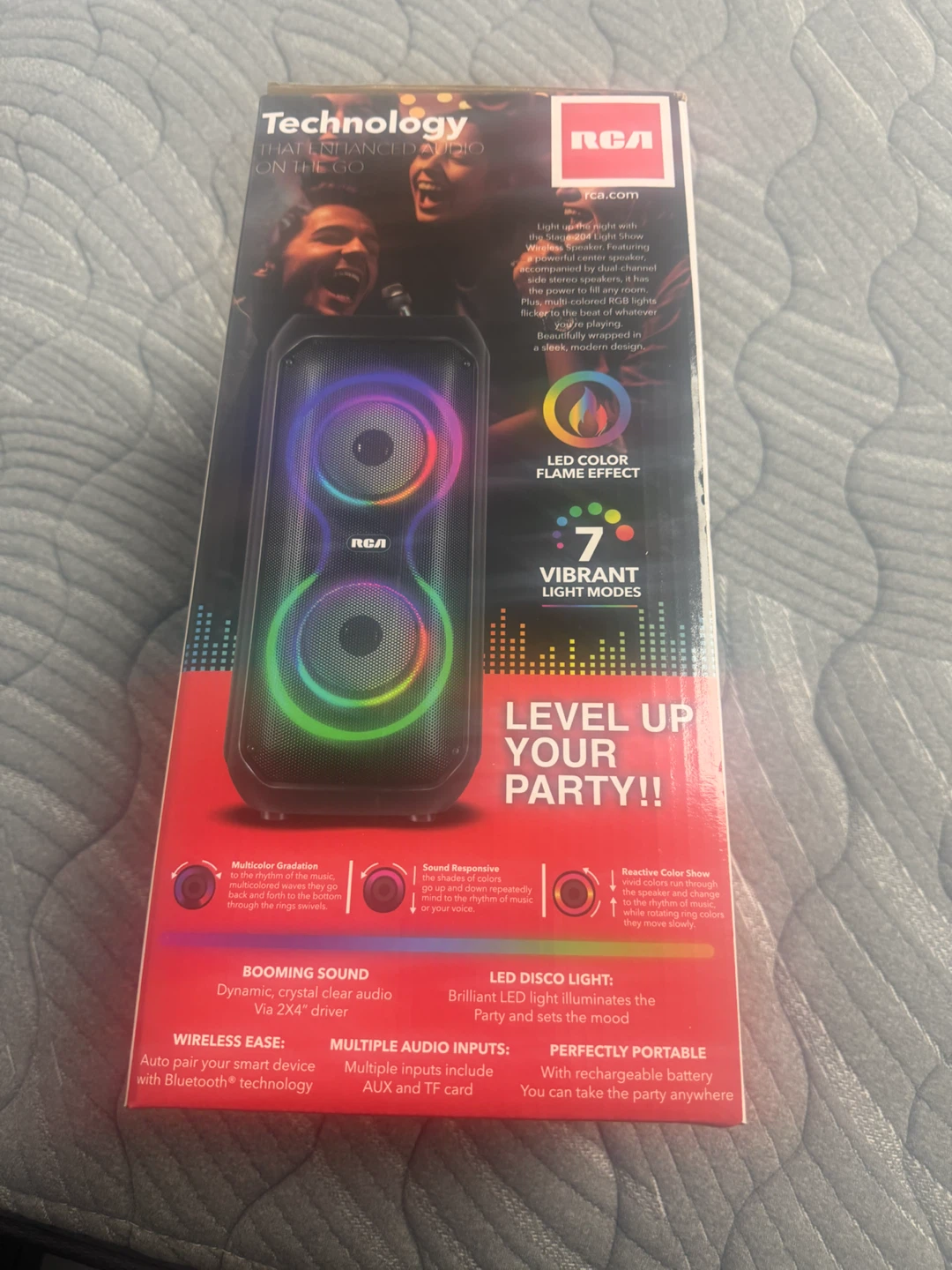 RCA VibeFusion LED Party Speaker