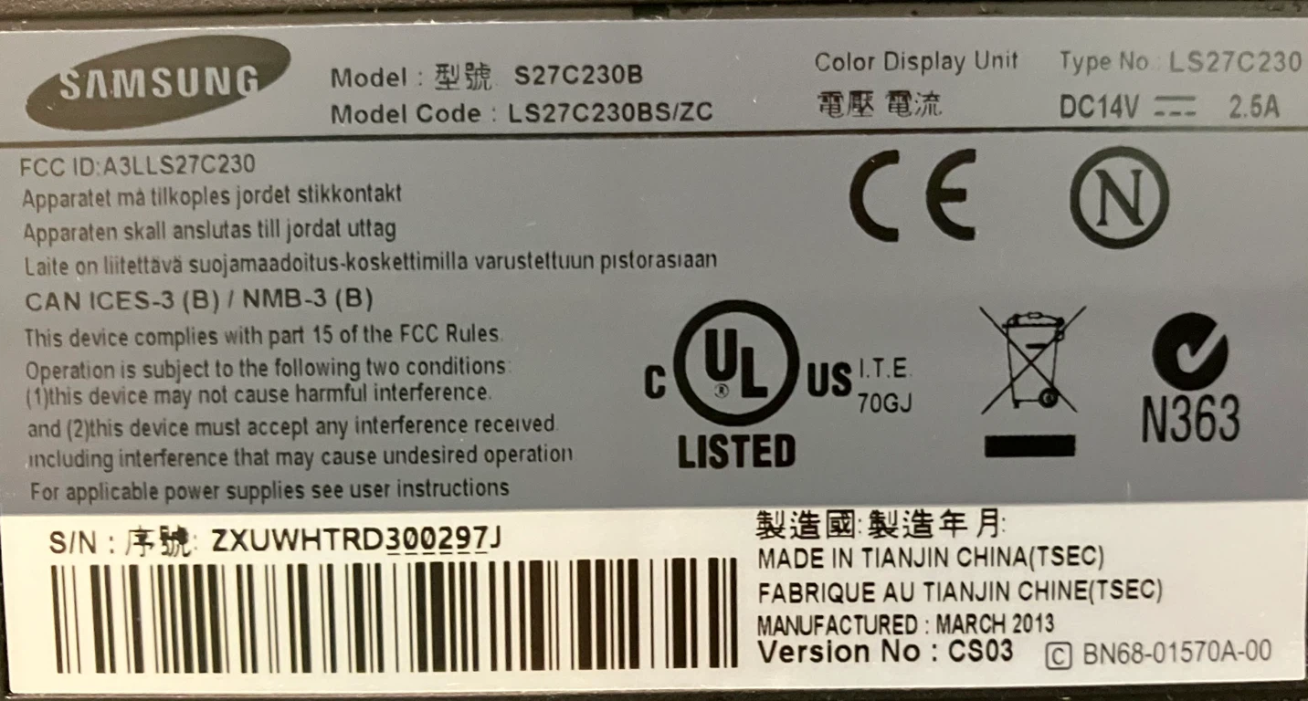 Samsung 27” Full HD Monitor – Cables Included - photo 3
