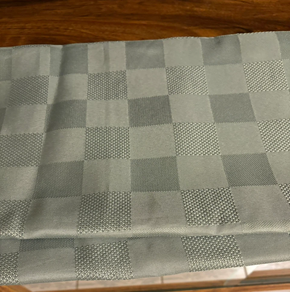 Sage Green Checkered Tablecloth