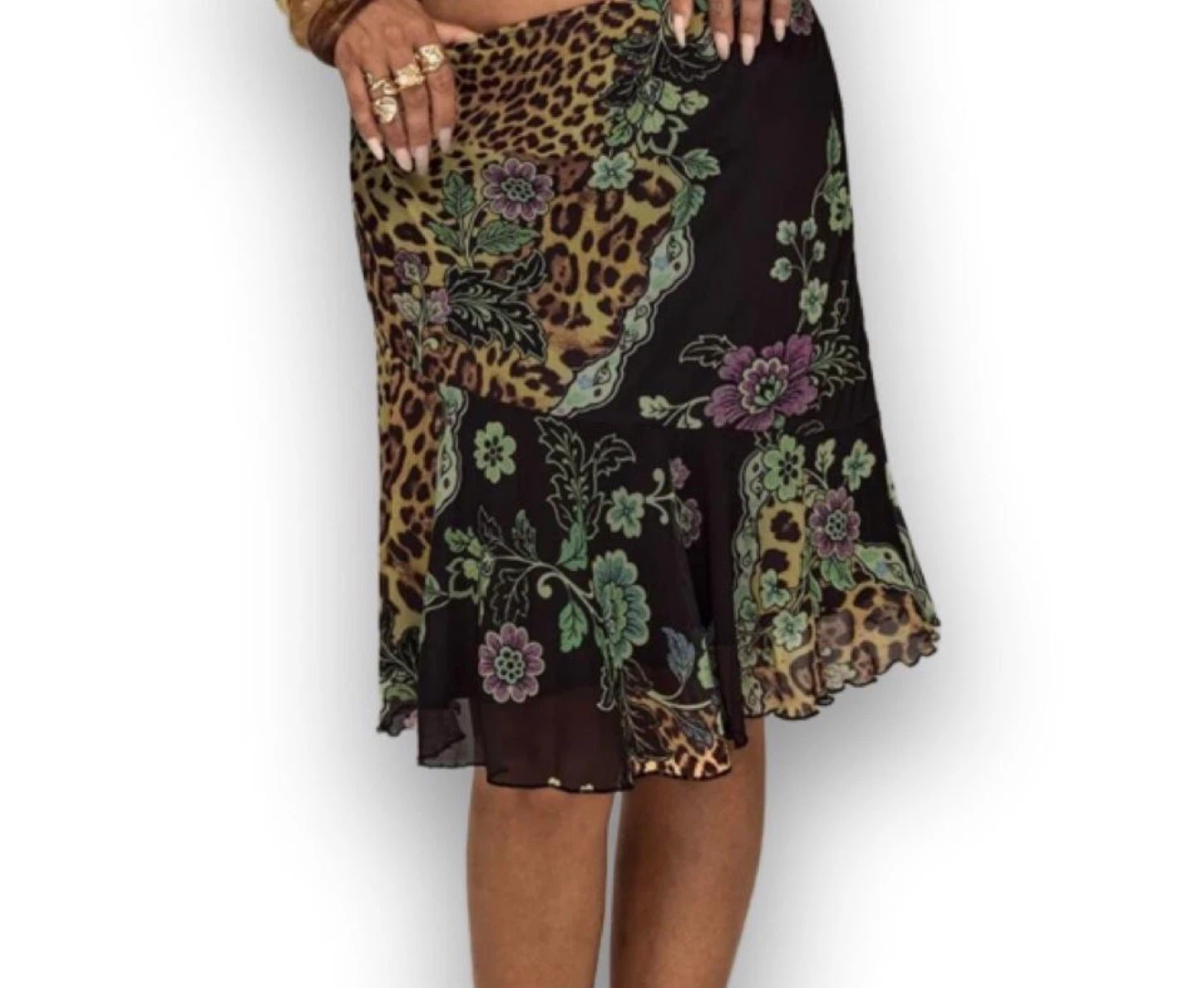 Roberto Cavali inspired midi skirt - photo 4