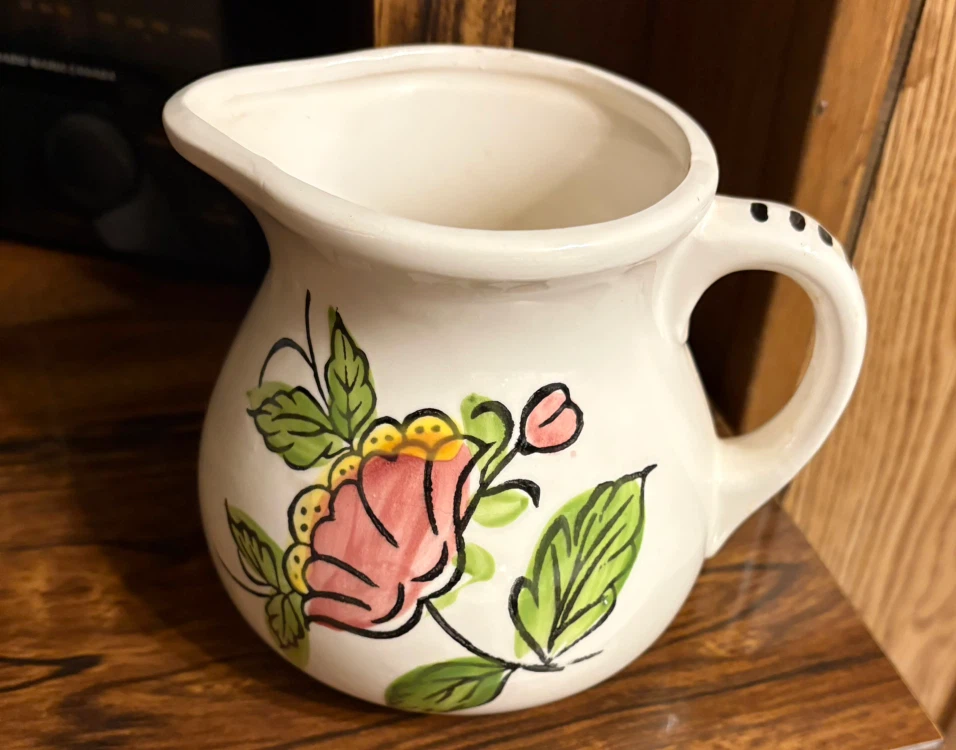 Vintage Floral Pitcher