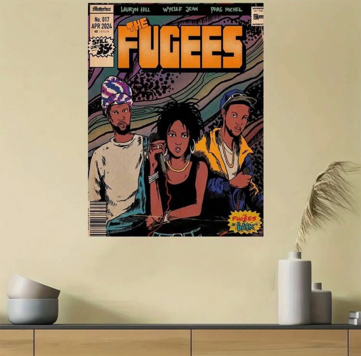 The Fugees Comic Style Art Print