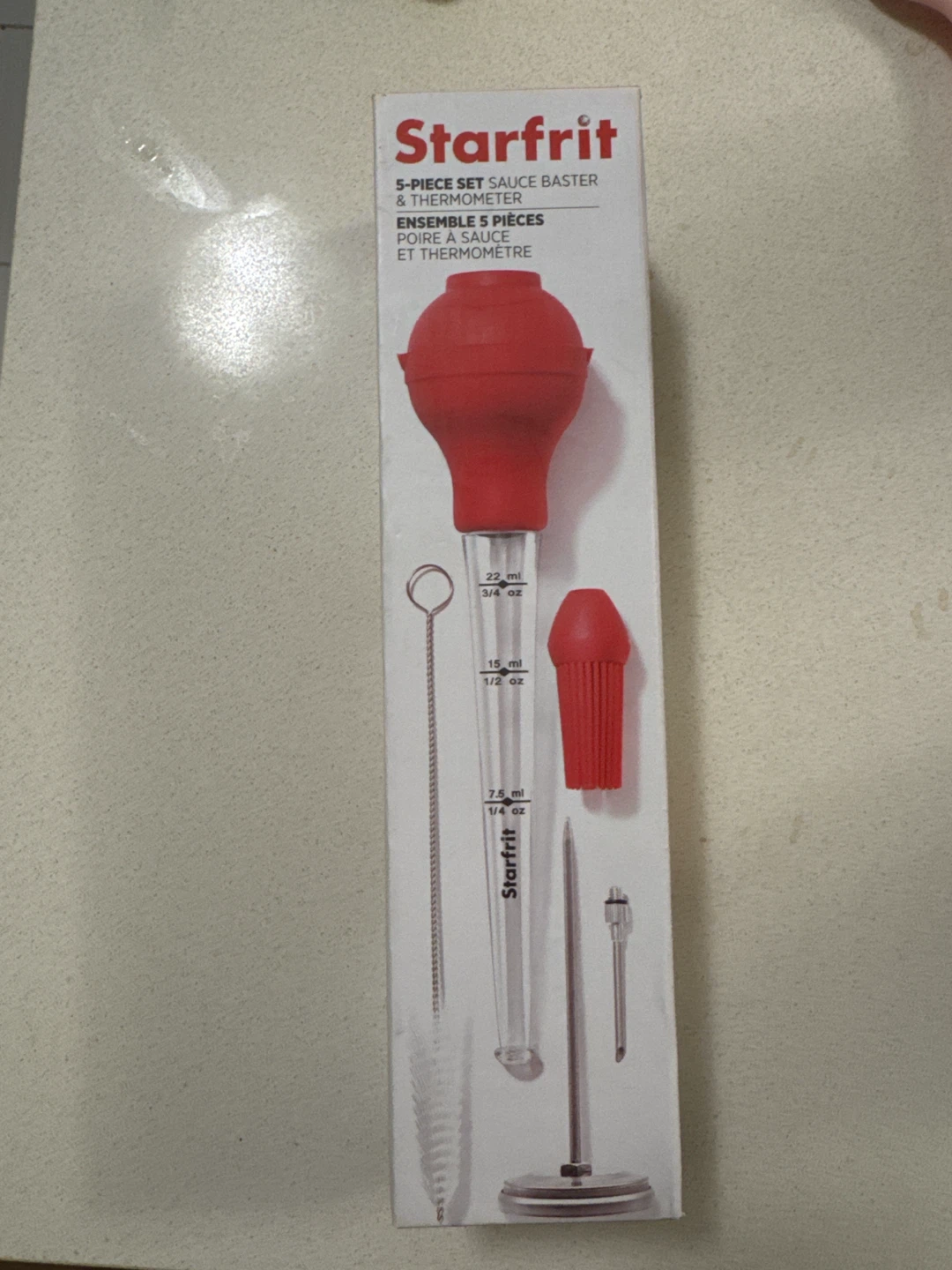 Starfrit 5-Piece Sauce Baster and Thermometer Set