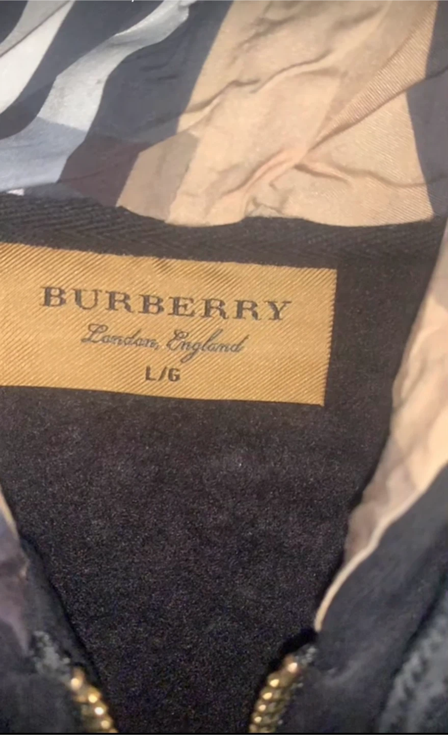 Burberry Black Zip-Up Hoodie