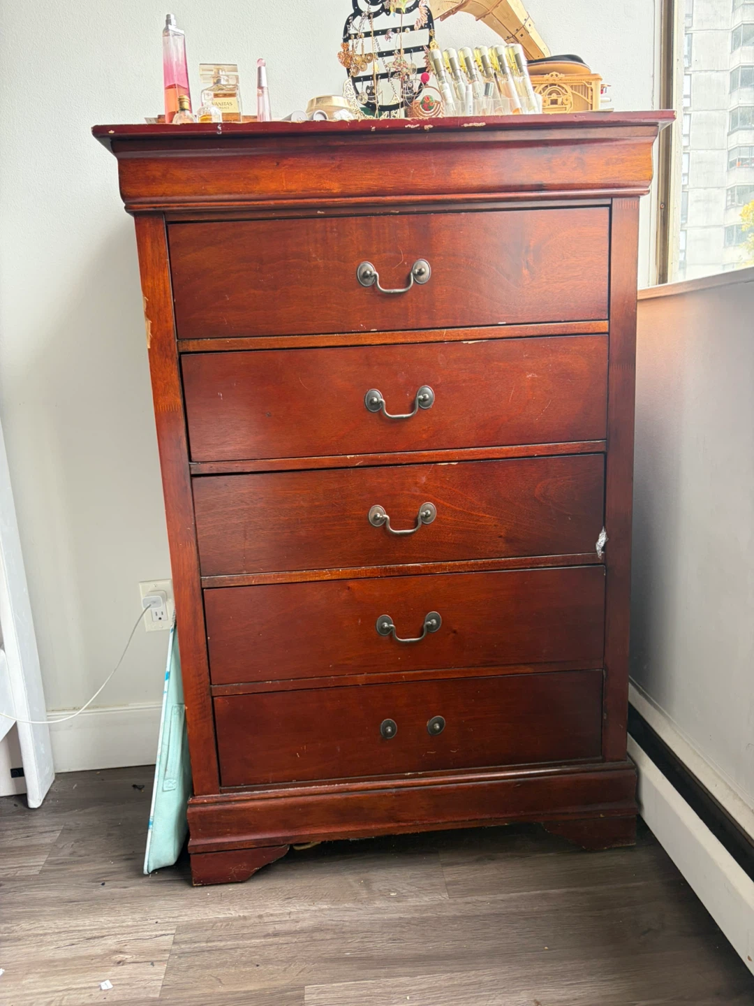 5-Drawer Wooden Dresser