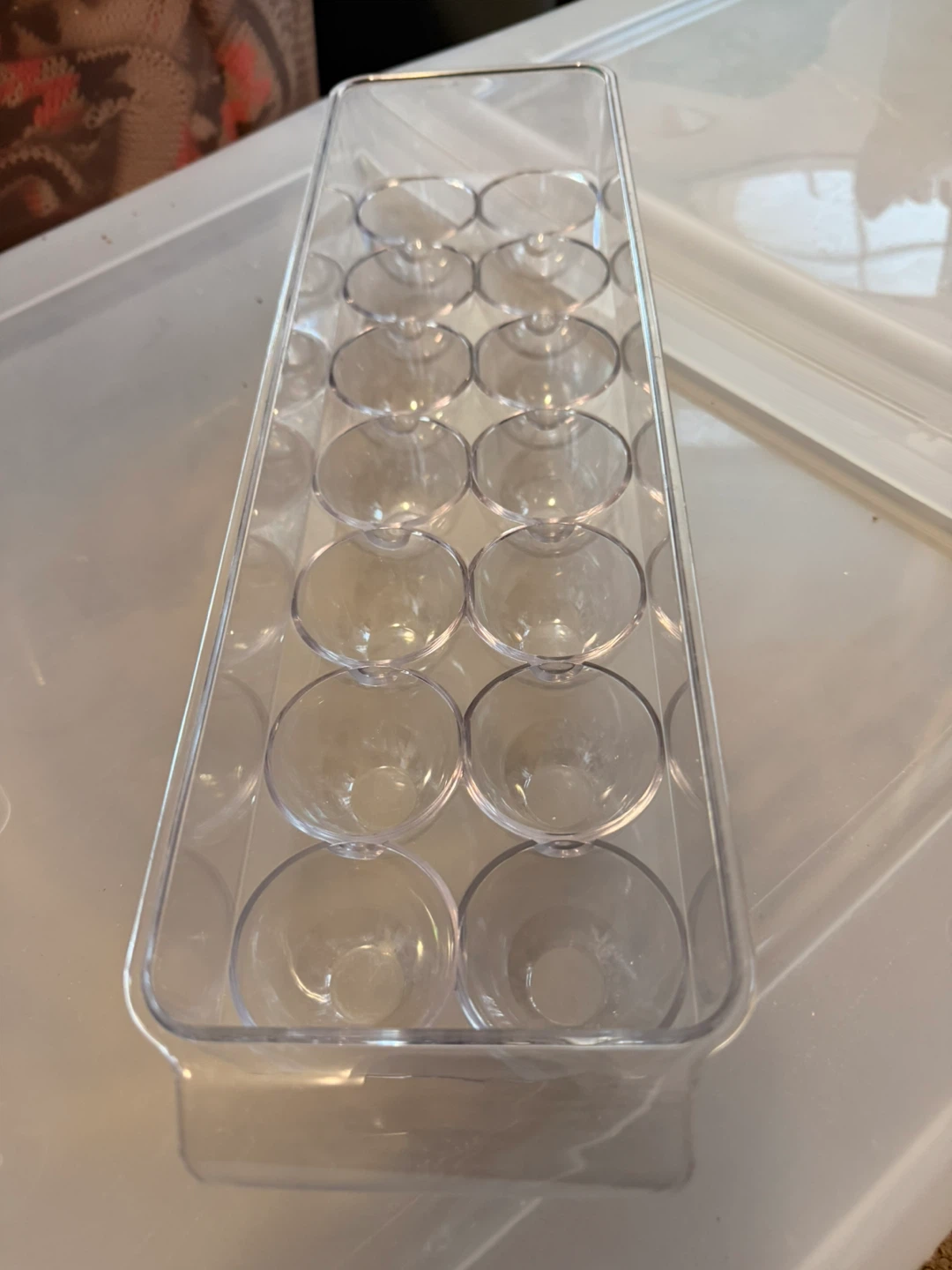 Clear Plastic Egg Holder Tray