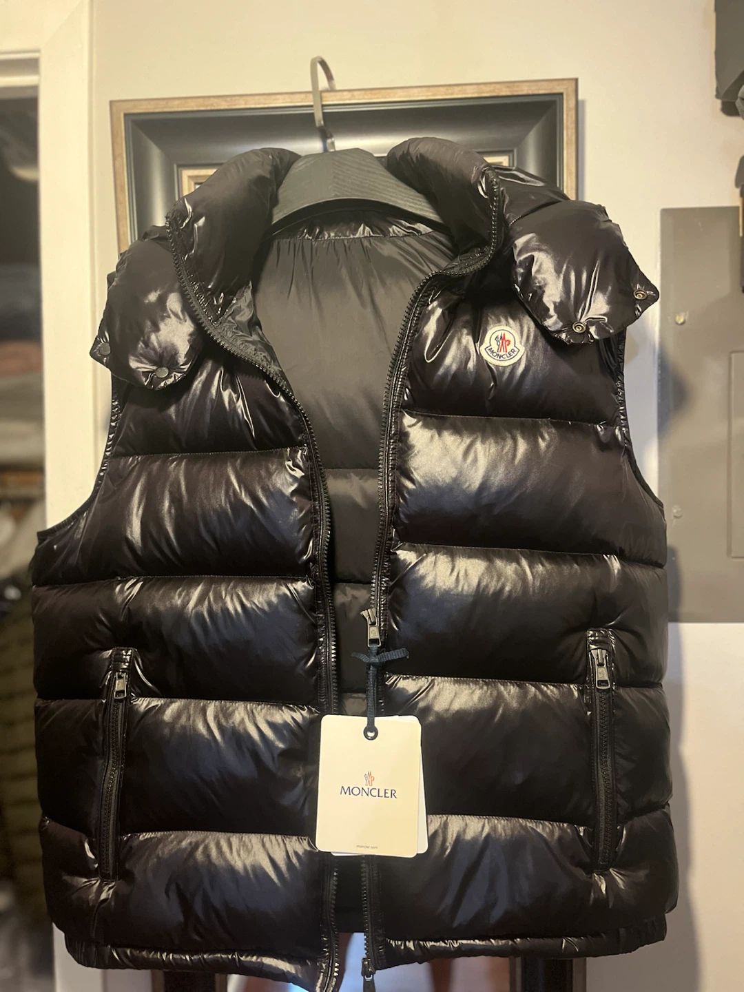 Moncler Black Down Vest size M - photo 5