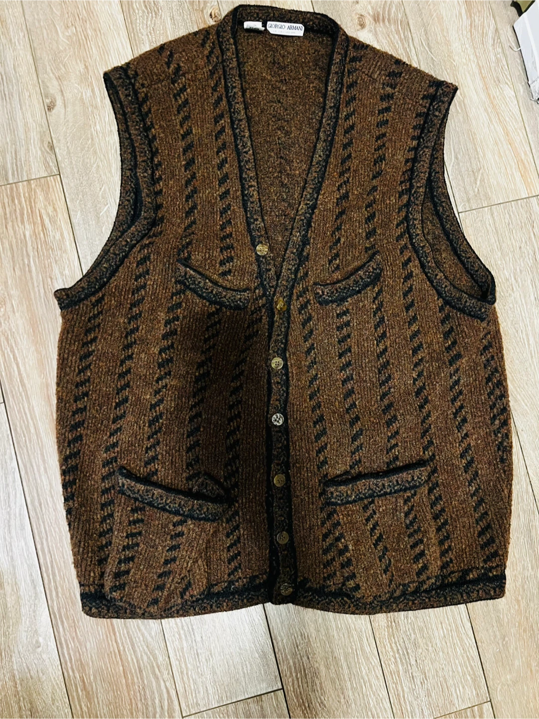 Giorgio Armani Le Collezioni Knit Vest VINTAGE SIZE LARGE - photo 2