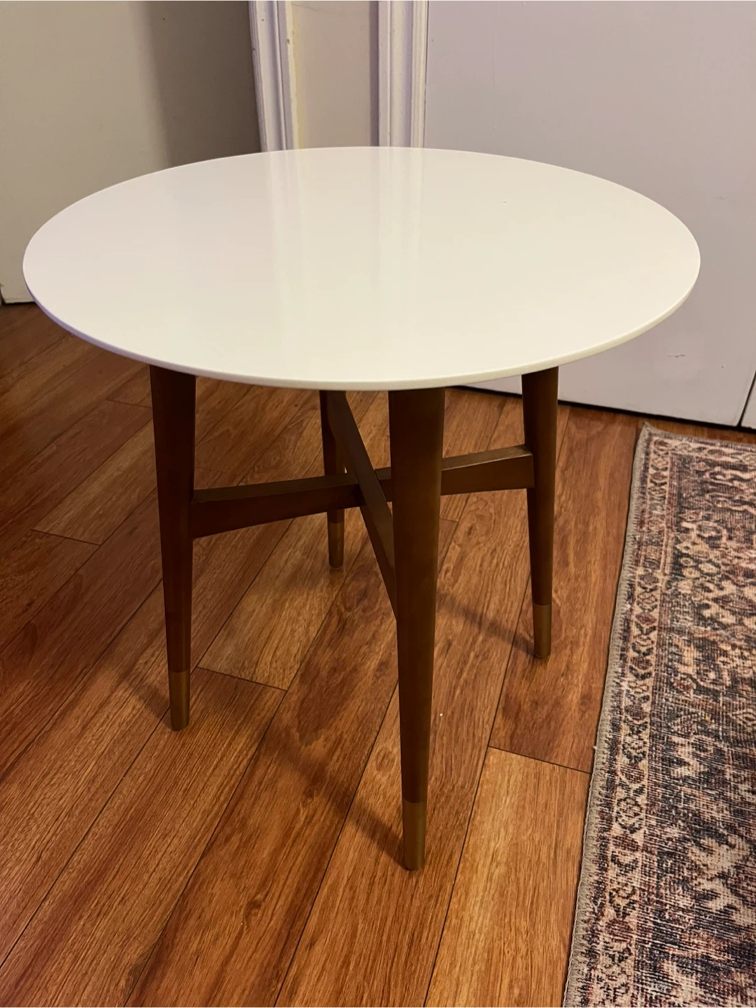 Mid-Century Modern Round Side Table