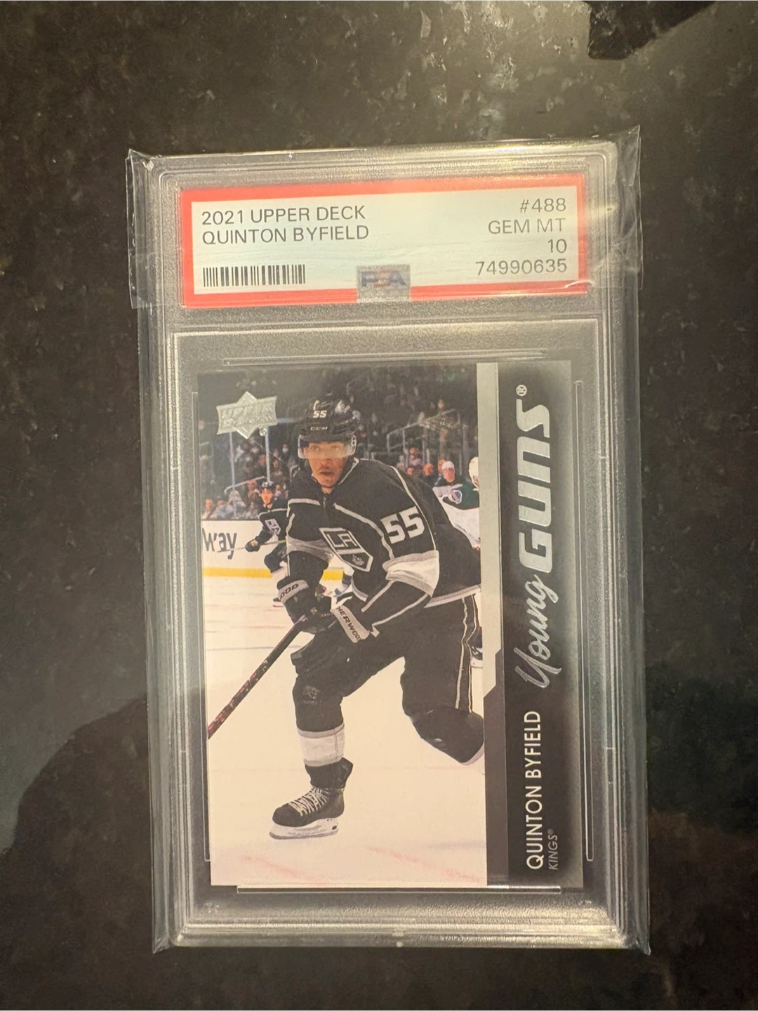 PSA 10 Quinton Byfield 2021 Upper Deck Young Guns #488