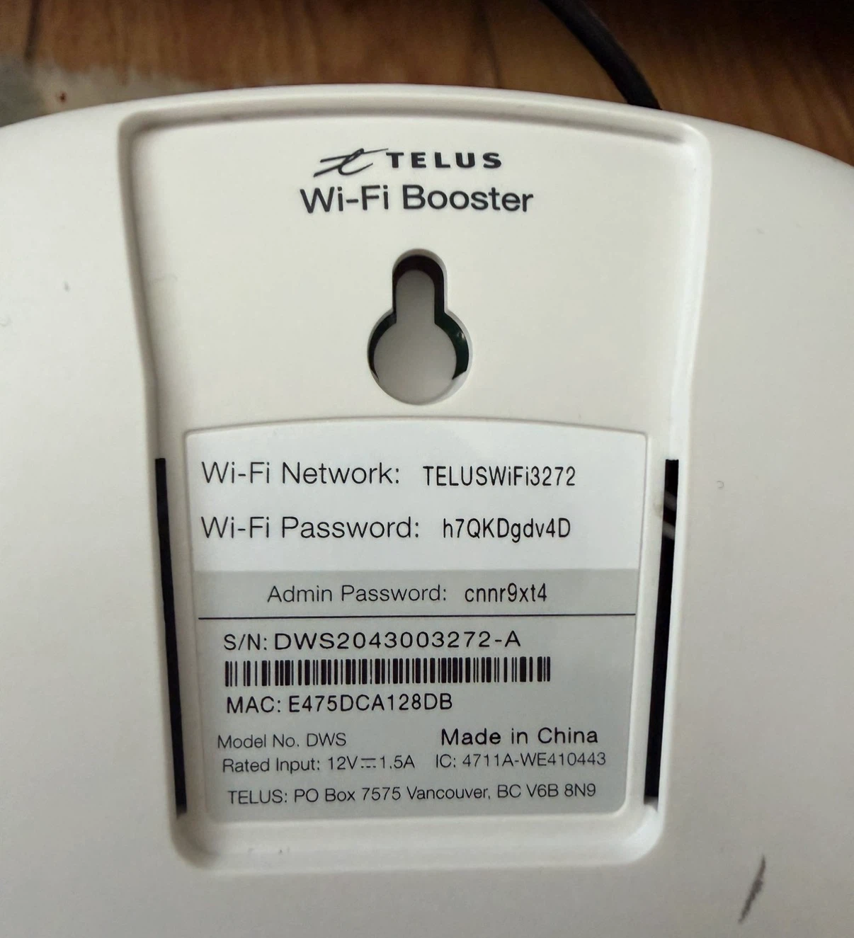 TELUS Wi-Fi Boosters DWS - photo 3