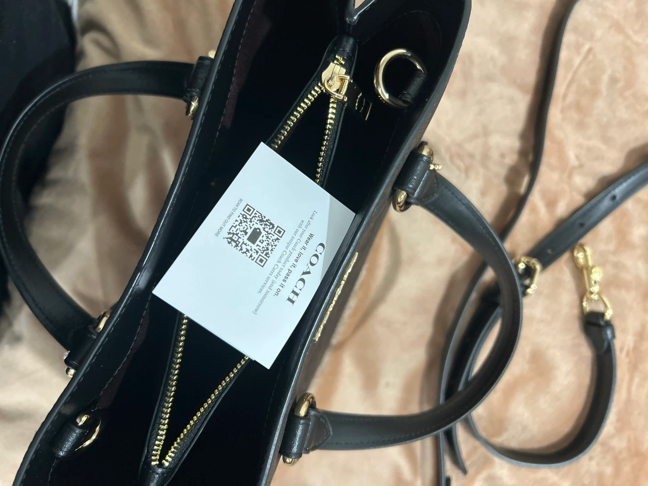 Coach Signature Canvas Handbag - photo 4