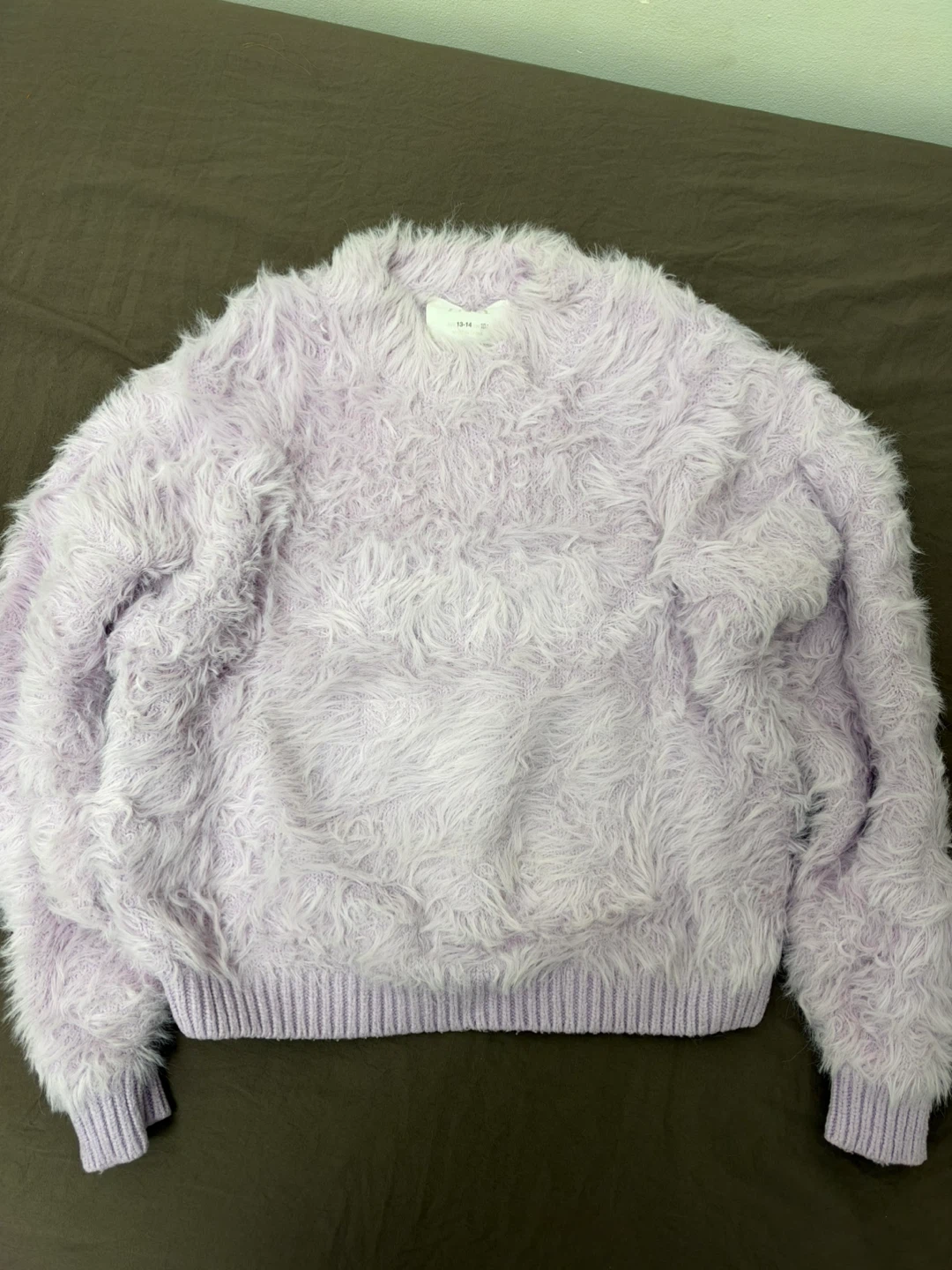 Zara fuzzy sweater purple - photo 2