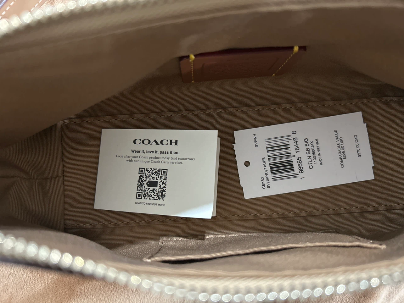 Coach Signature Canvas Shoulder Bag