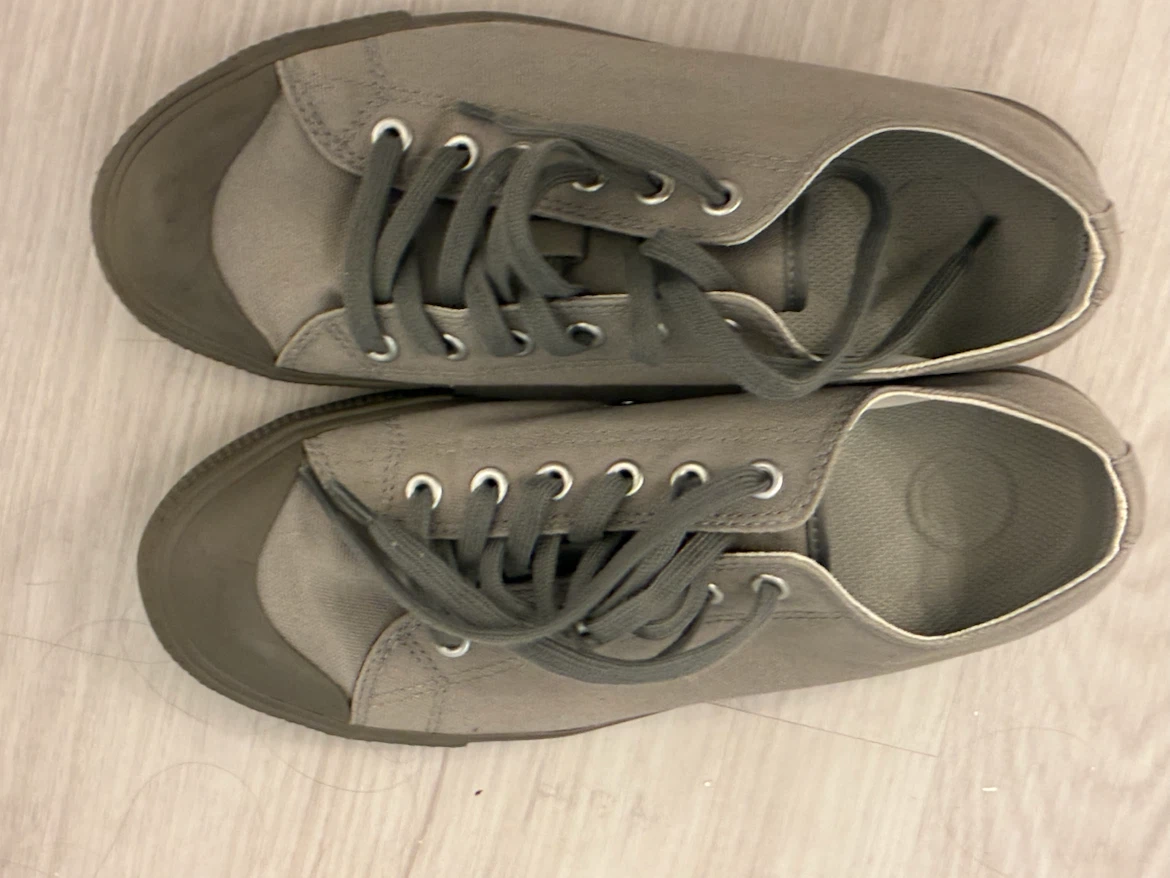 Muji grey canvas sneakers size 6 (36 euro, 4.5 uk) - photo 2