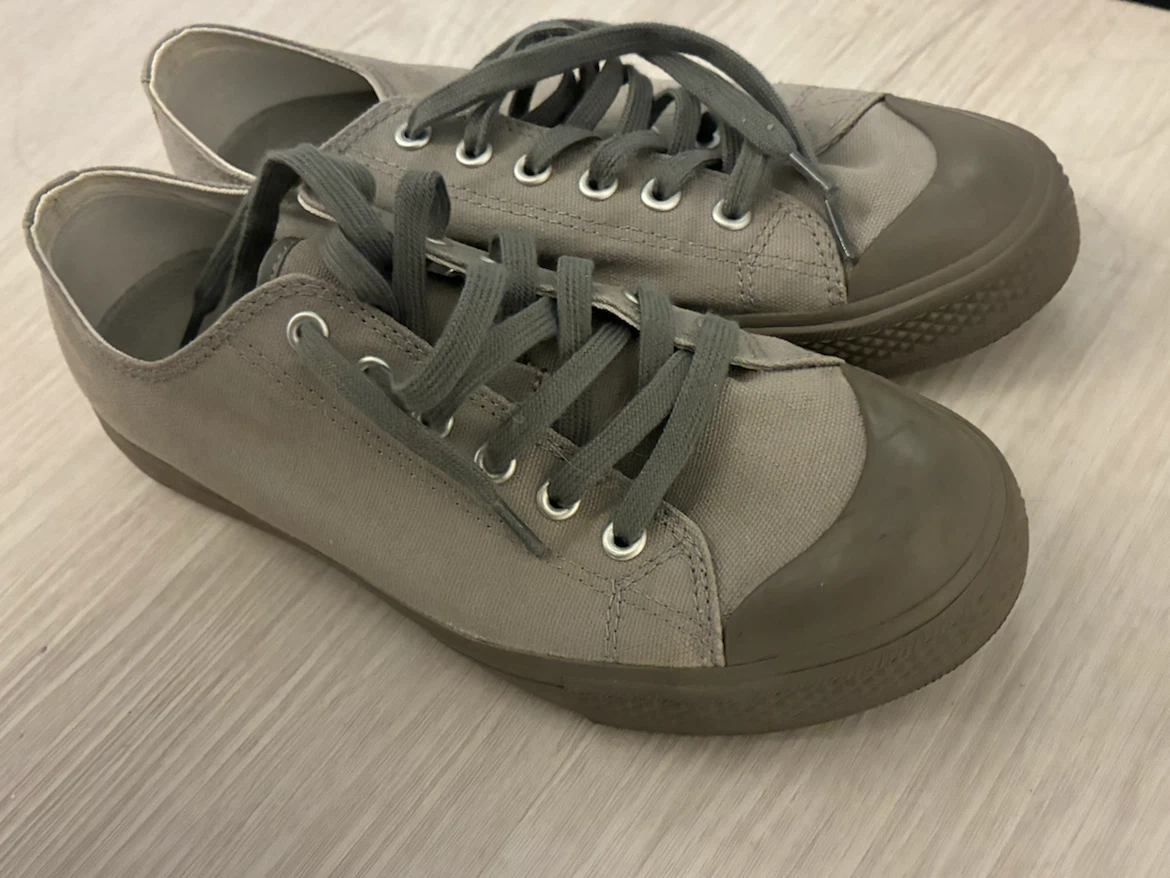 Muji grey canvas sneakers size 6 (36 euro, 4.5 uk) - photo 3