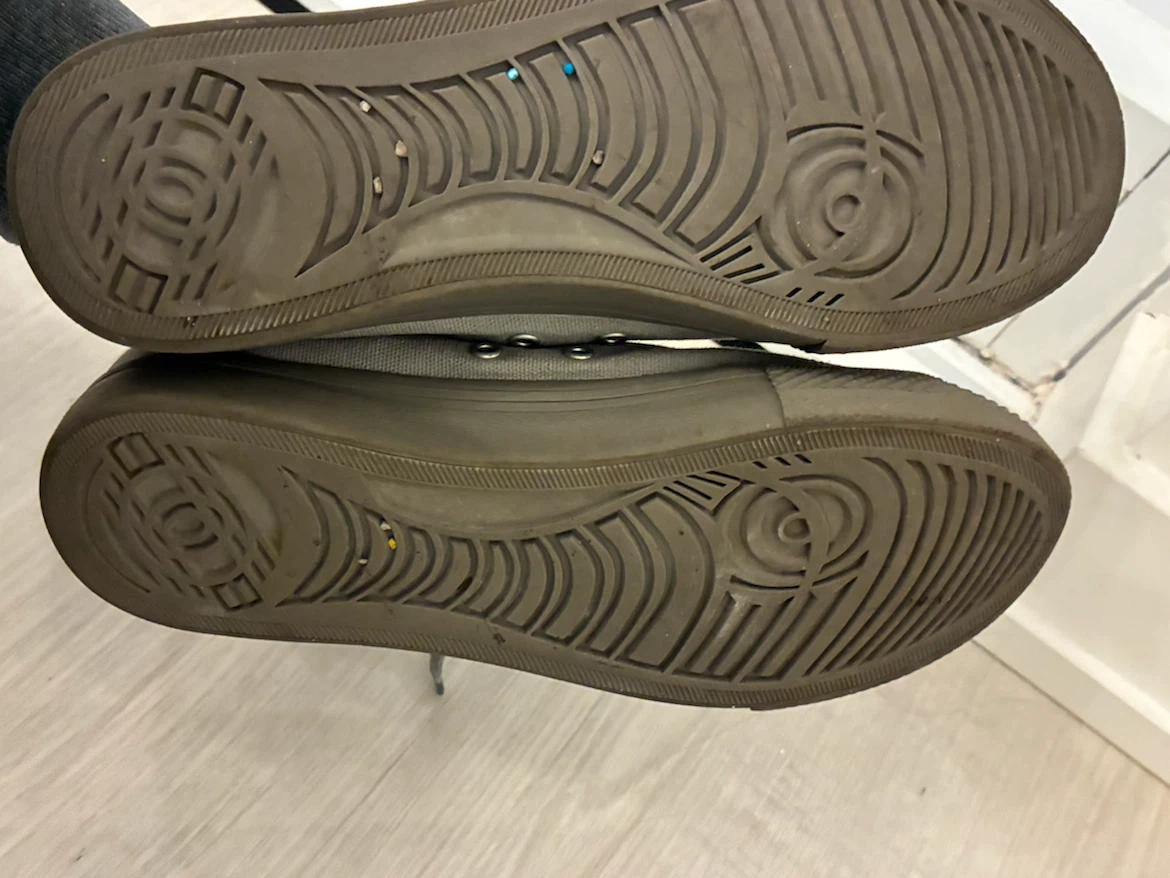 Muji grey canvas sneakers size 6 (36 euro, 4.5 uk) - photo 4