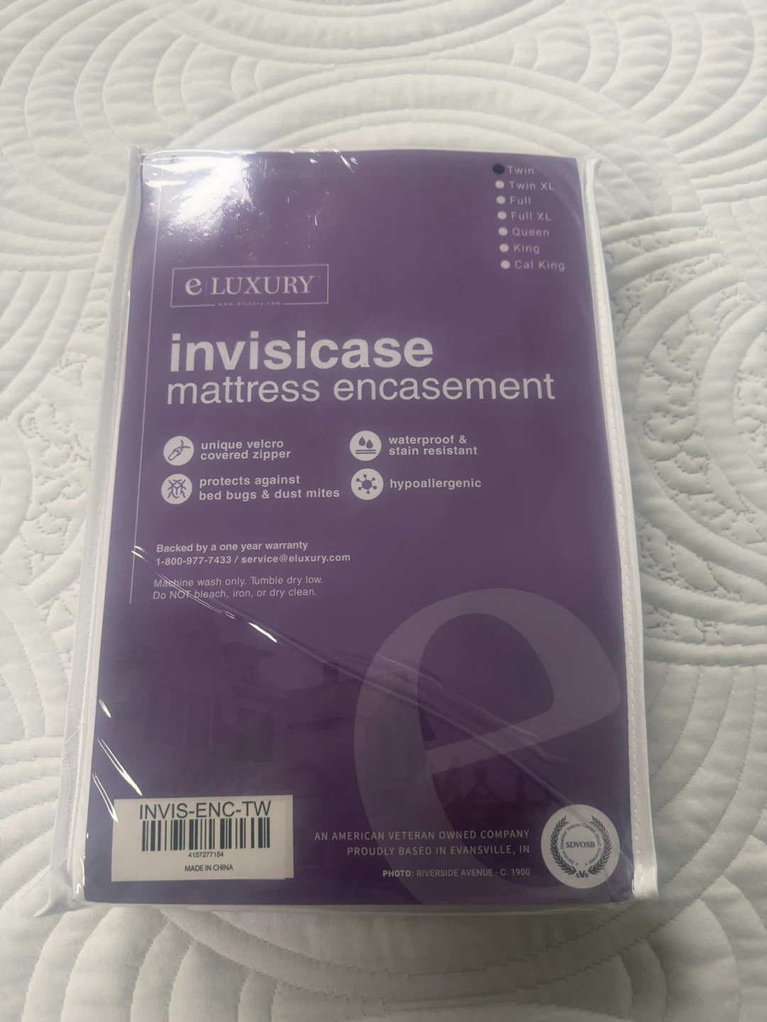 eLuxury Invisicase Mattress Encasement Twin
