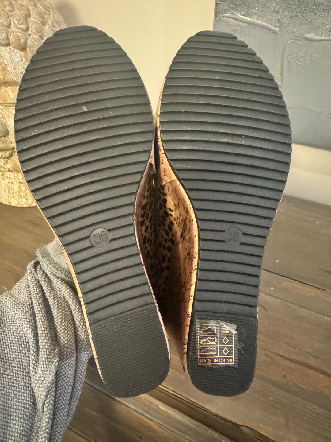 Leopard Print Cork Wedges - photo 4