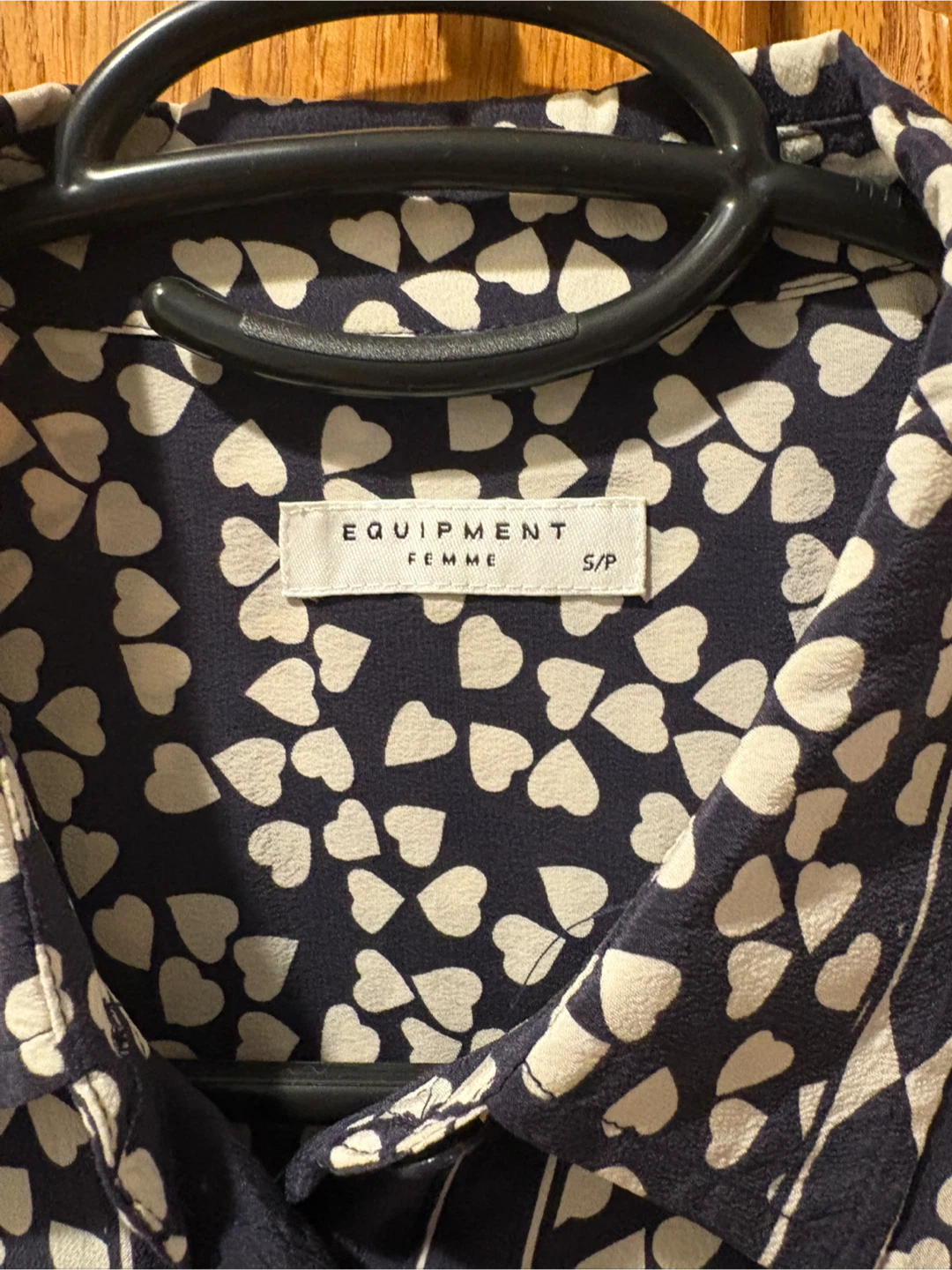 Equipment Femme Silk Heart Print Blouse - photo 2