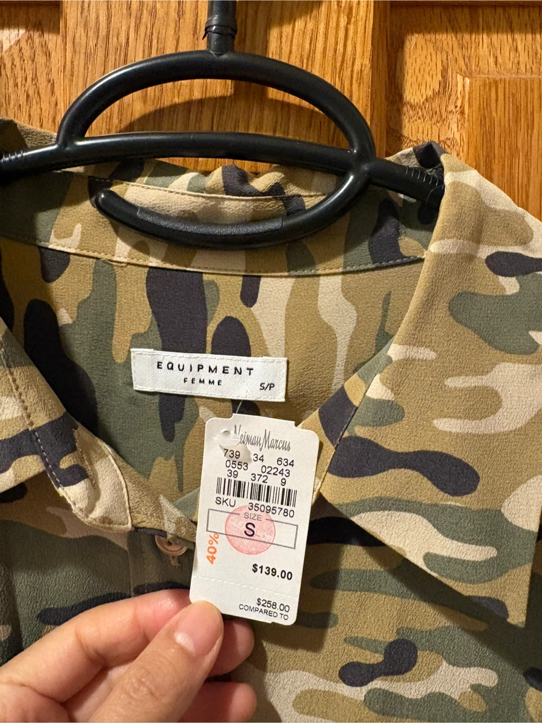 Equipment Femme Slim Signature Camo Shirt - photo 3