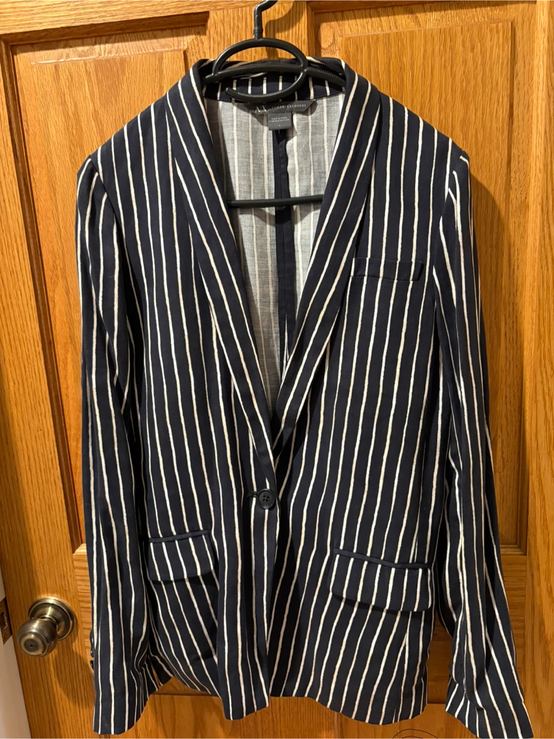 Armani Exchange Striped Blazer