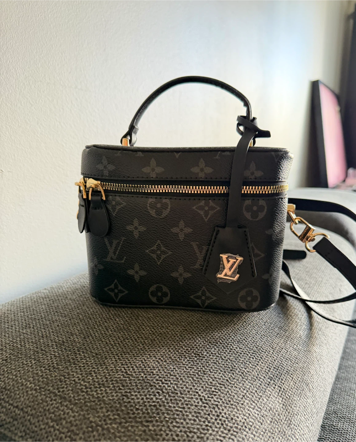 Stylish Monogram Vanity Bag