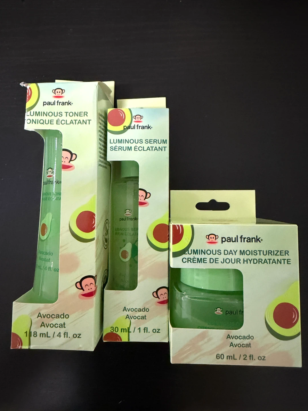 NEW Paul Frank Avocado Skincare Set